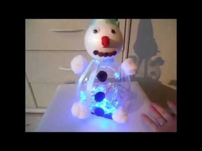 DIY : Bonhomme de neige lumineux