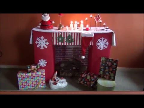 DIY - Bricolage de Noël #11 (la cheminée en carton)