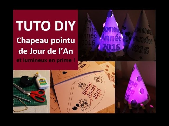 Tuto DIY Fabriquez votre chapeau pointu de Jour de l'an - Cécile Cloarec