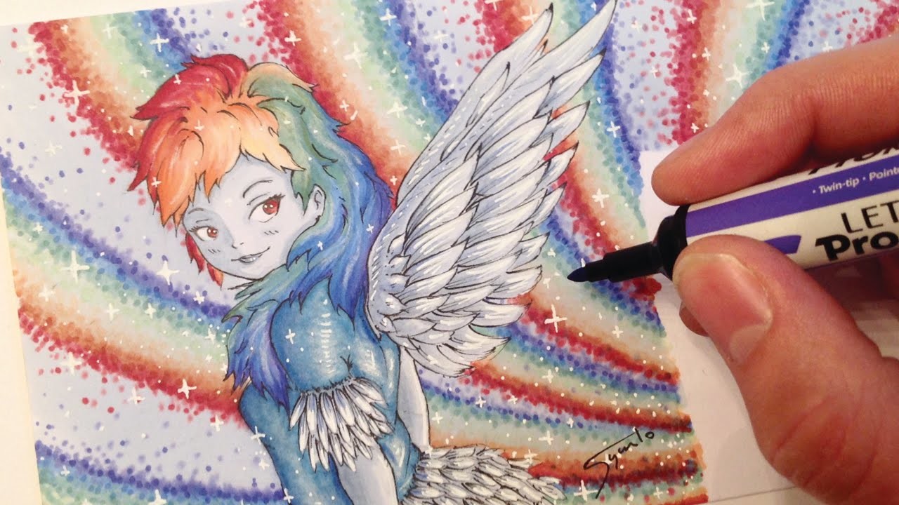 Drawing Zone - Human Rainbow Dash - Letter Creation