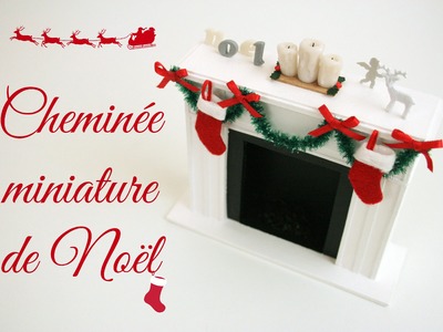 (TUTO) Cheminée de Noël miniature. Miniature christmas fireplace