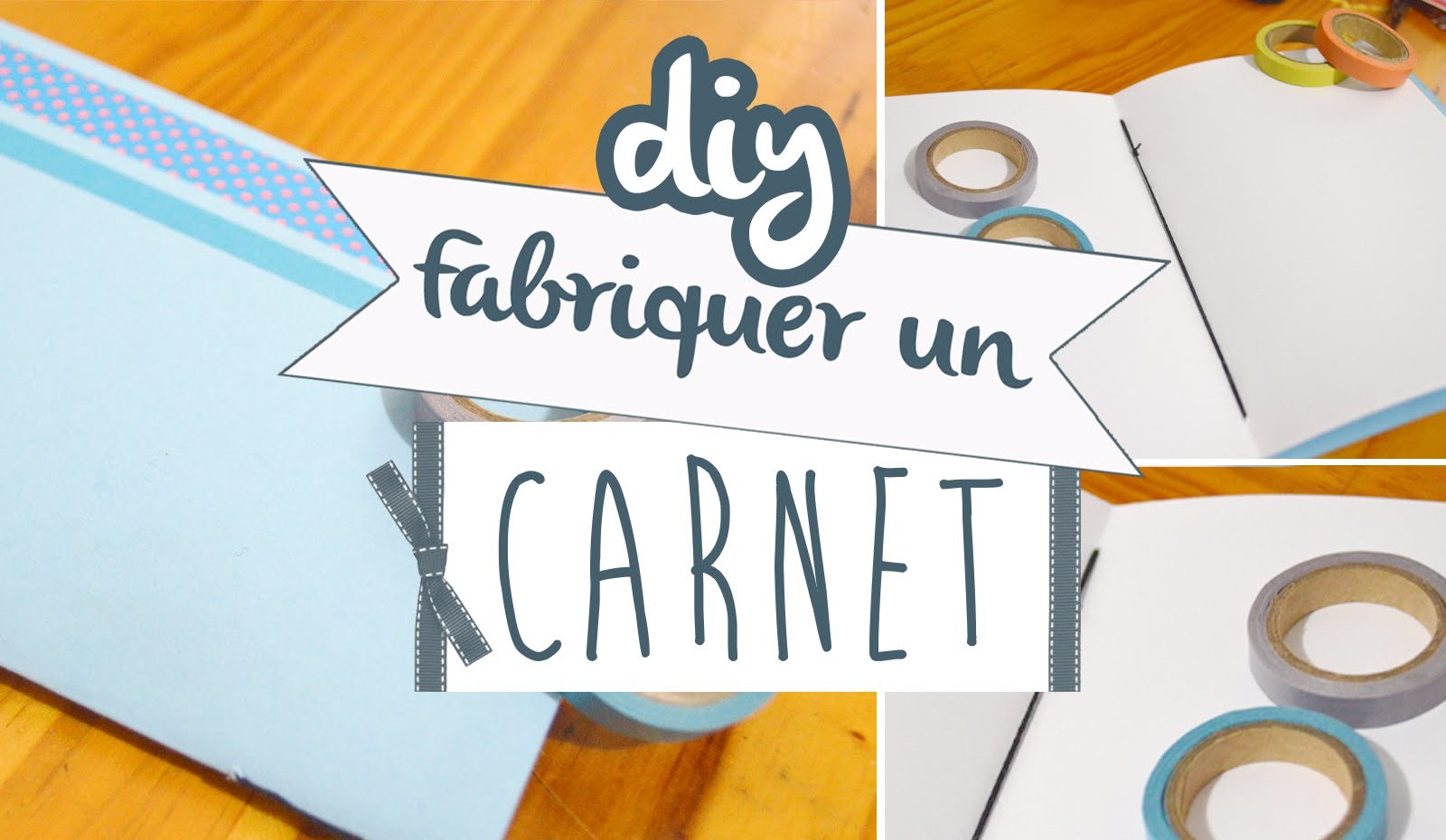 [ DIY déco n°1 ] Fabriquer un carnet ! ♥