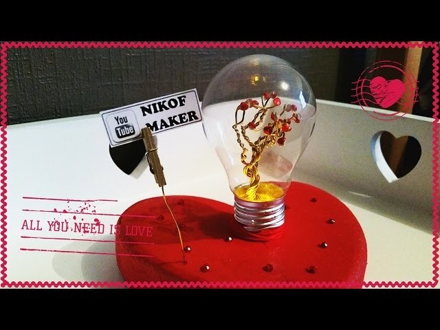 ► DIY : Idée CADEAU pour la Saint Valentin, Créer un Cœur lumineux