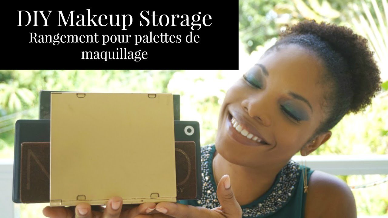 DIY: Rangement pour palettes de maquillage - Correspondances d'une Beauty Addict