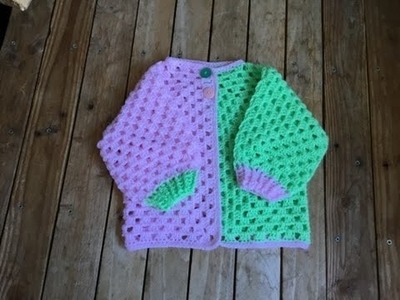 Crochet brassière hexagone toutes tailles très facile. Cardigan crochet very easy