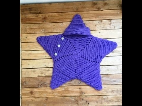 Crochet cocoon étoile bébé très facile. Cocoon crochet star baby very easy