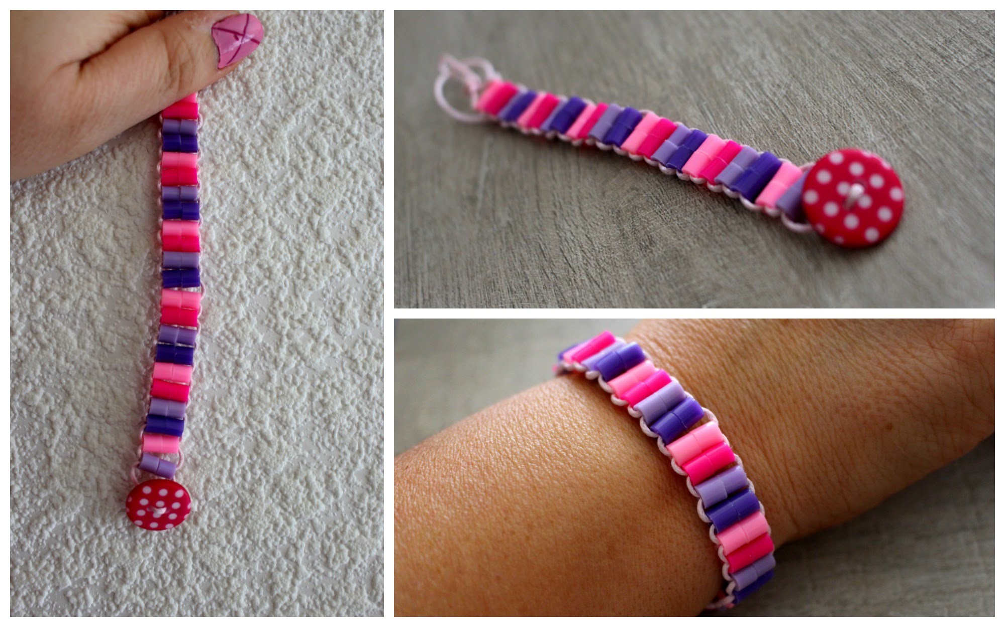DIY Bracelet :  Bracelet coloré en Perles HAMA