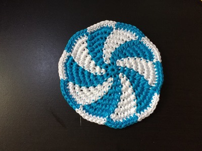 Tuto cercle spirale au crochet spécial gaucher