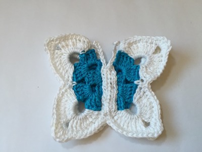 Tuto grand papillon au crochet spécial gaucher