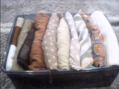 Comment ranger foulards, écharpes( How to organize scarves)