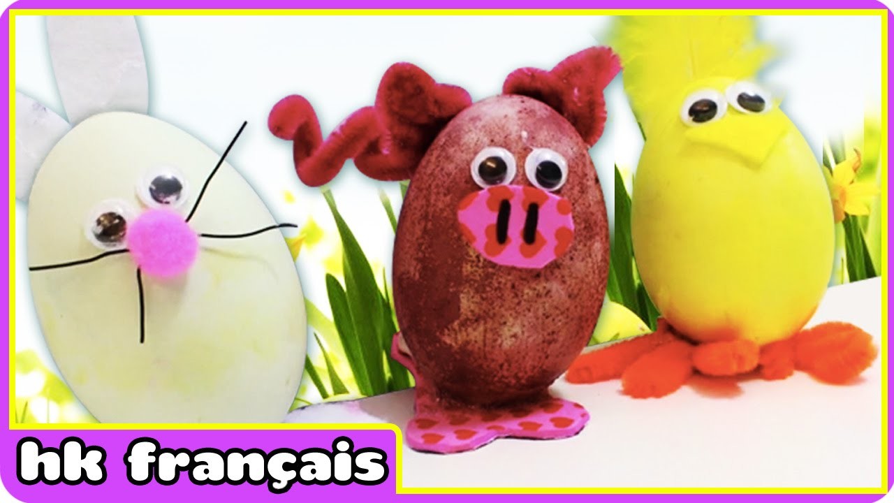 Bricolage de Pâques: Œufs de Pâques | DIY Easter Egg Crafts | Par HooplaKidz Français