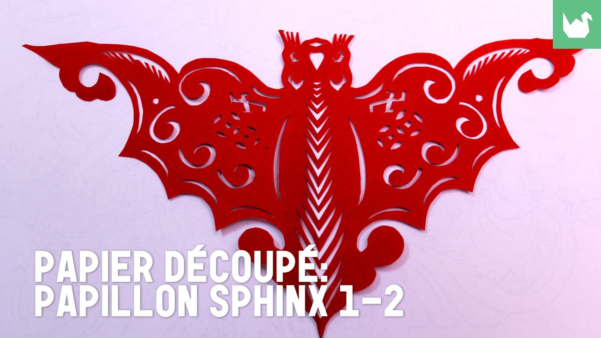 Découpage traditionnel chinois : Papillon Sphinx 1-2 - HD