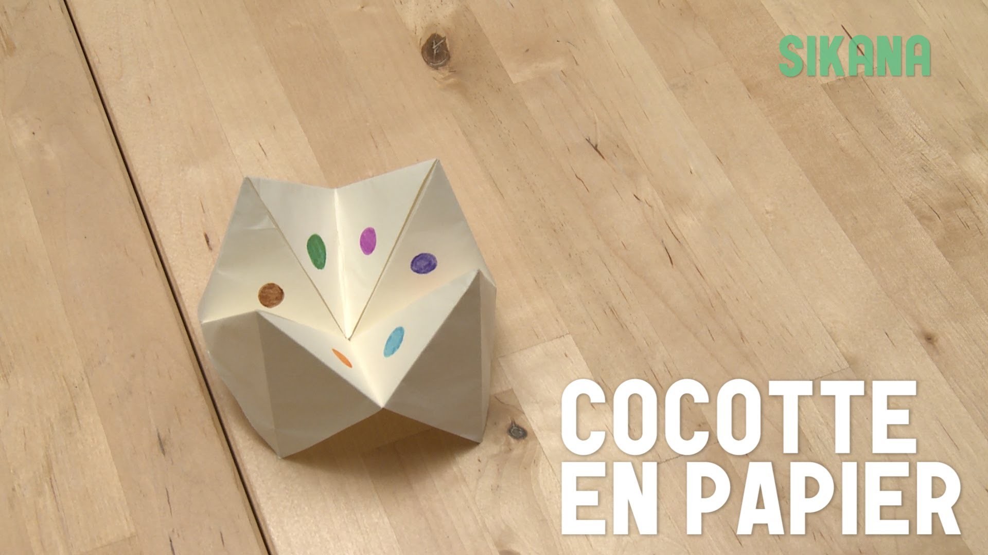 Origami : Cocotte en papier (jeux enfants) - HD