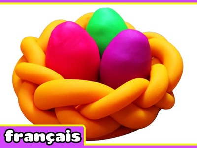 Panier à oeufs de Pâques en Pâte à Modeler | Play doh Easter Egg Basket | Par HooplaKidz Français