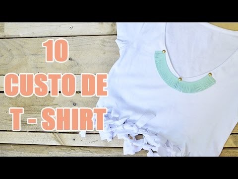 10 idées DIY de customisation de tee-shirt par YouMakeFashion - customisation de vêtements