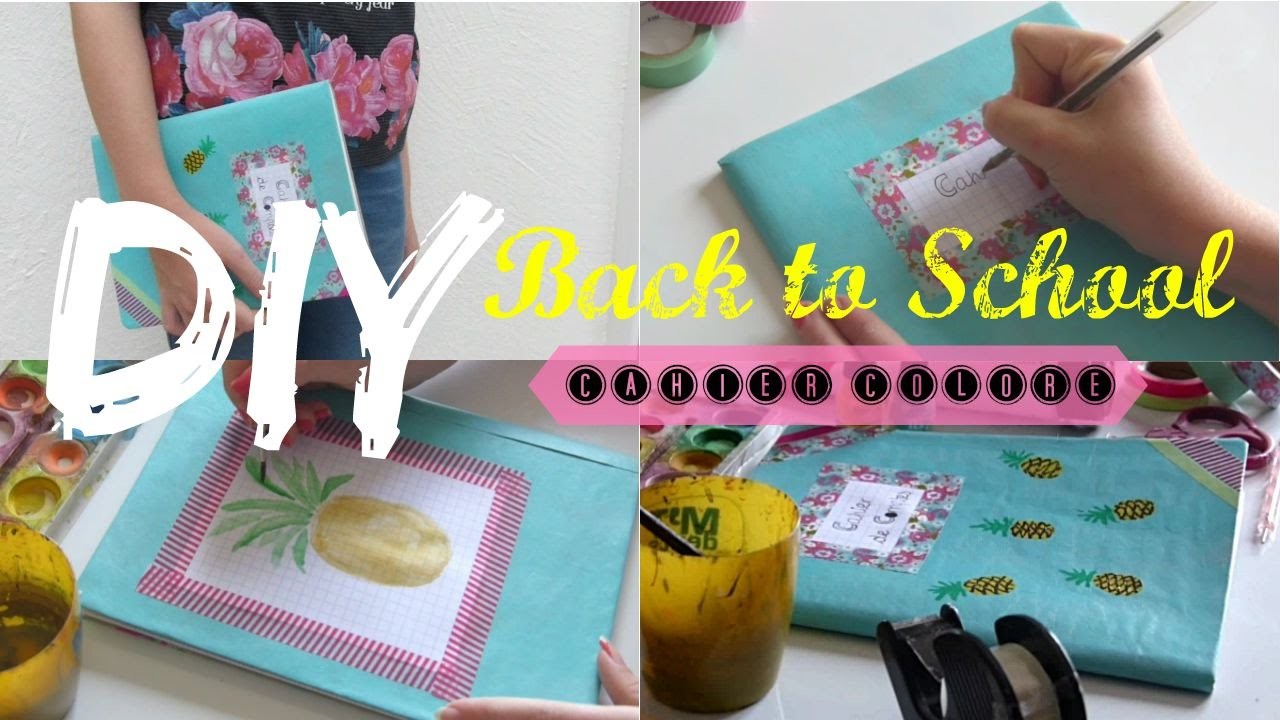 • [DIY Back to School] Cahier Coloré •