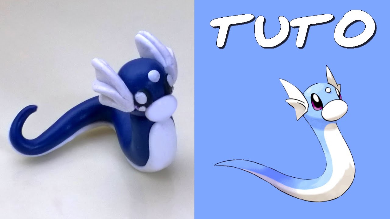 TUTO FIMO | Minidraco. Dratini (de Pokémon)