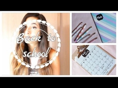 [Back to school] DIY - Fournitures et Calendrier