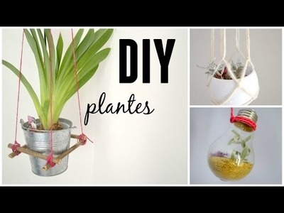 ✿ DIY ✿ 3 plantes suspendues ❀