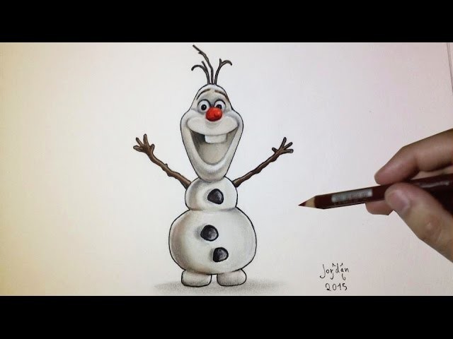 Comment dessiner Olaf : La Reine des neiges [Tutoriel]