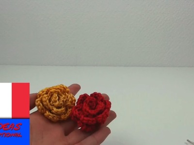 Crocheter une rose. facile et joli. Décoration pour chapeau