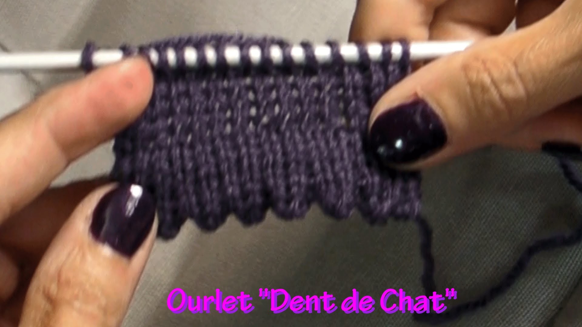 Ourlet "Dent de Chat"