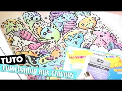 TUTO - Crayons de couleur et essence minérale