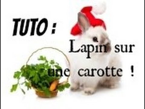 Tuto FIMO  - Lapin sur une carotte!