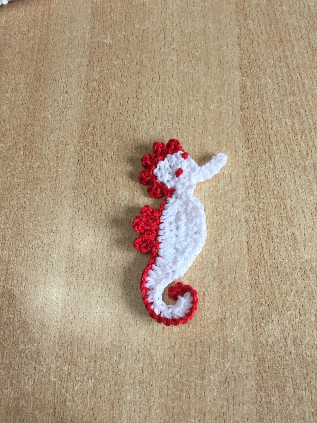 Tuto hippocampe au crochet spécial gaucher