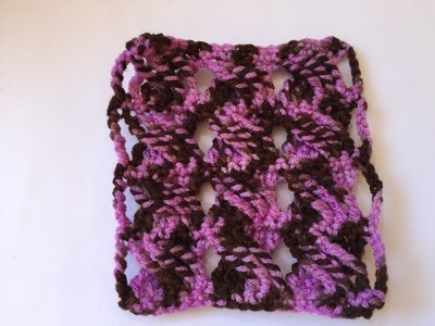 Tuto point torsadé au crochet special gaucher