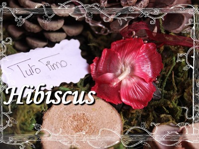 [♥✿ Tuto Fimo Fleurs : L'hibiscus ✿♥] ~ [♥✿ Polymer Clay Tutorial Flower : Hibiscus ✿♥]