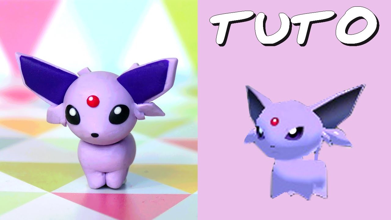 TUTO FIMO | Mentali. Espeon (de Pokémon Rumble World)