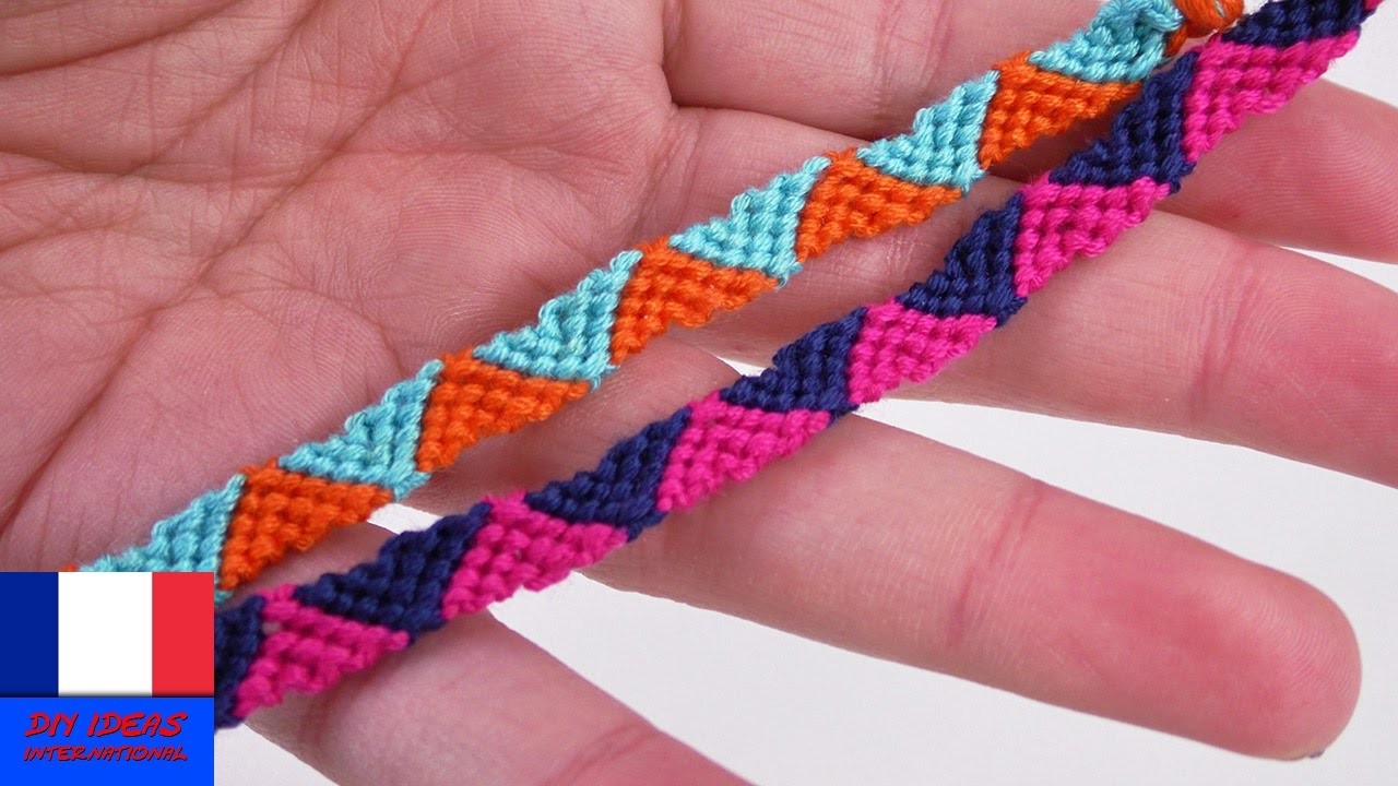 DIY Bracelet à tisser | Super bracelet de l’amitié avec des triangles | Simple & Rapide | Tendance