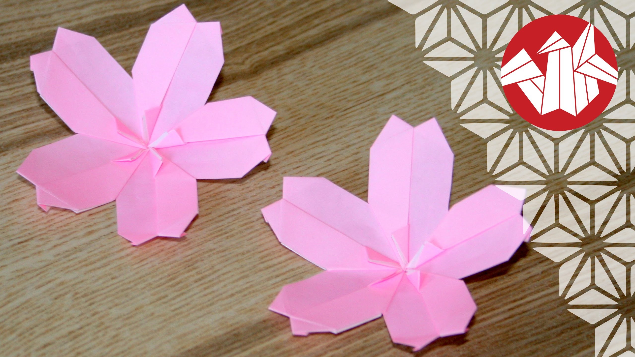 Tuto Origami - Sakura : Fleur de cerisier [Senbazuru]