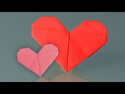 Comment faire origami, coeur en papier