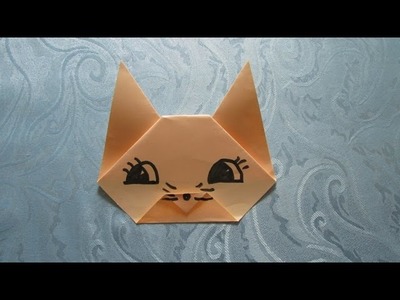 Origami facile : Tête de Chat