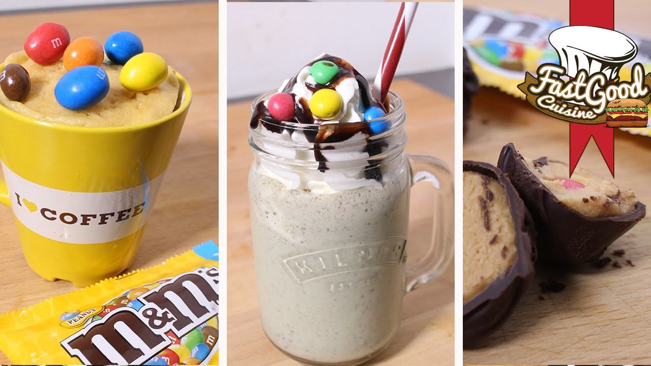 Compilation de recettes M&M's : Mugcake, Milkshake et truffes
