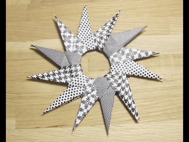 Etoile en origami -