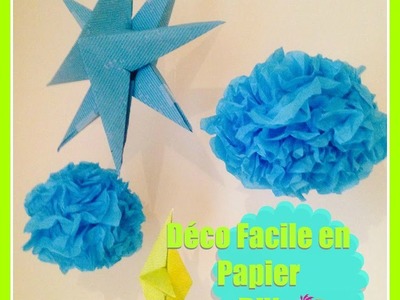 Étoile en papier pour Noël ou déco chambre bébé