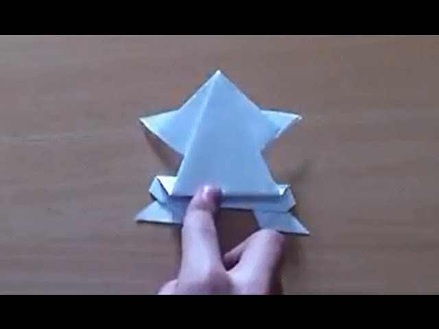 Faire une Grenouille en origami - Grenouille sauteuse en papier