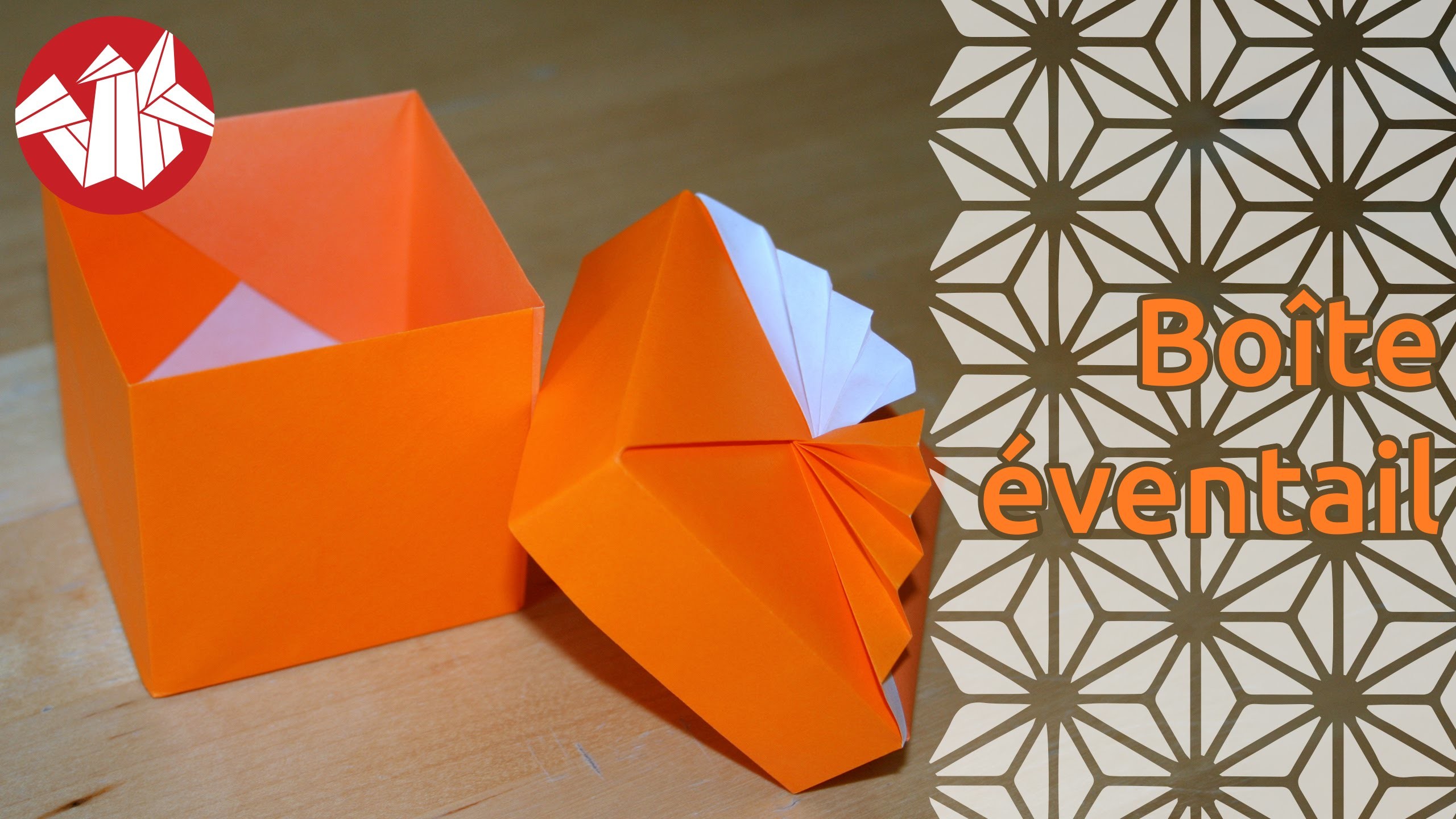 Origami - Boîte éventail de Tomoko Fuse - Fancy box [Senbazuru]