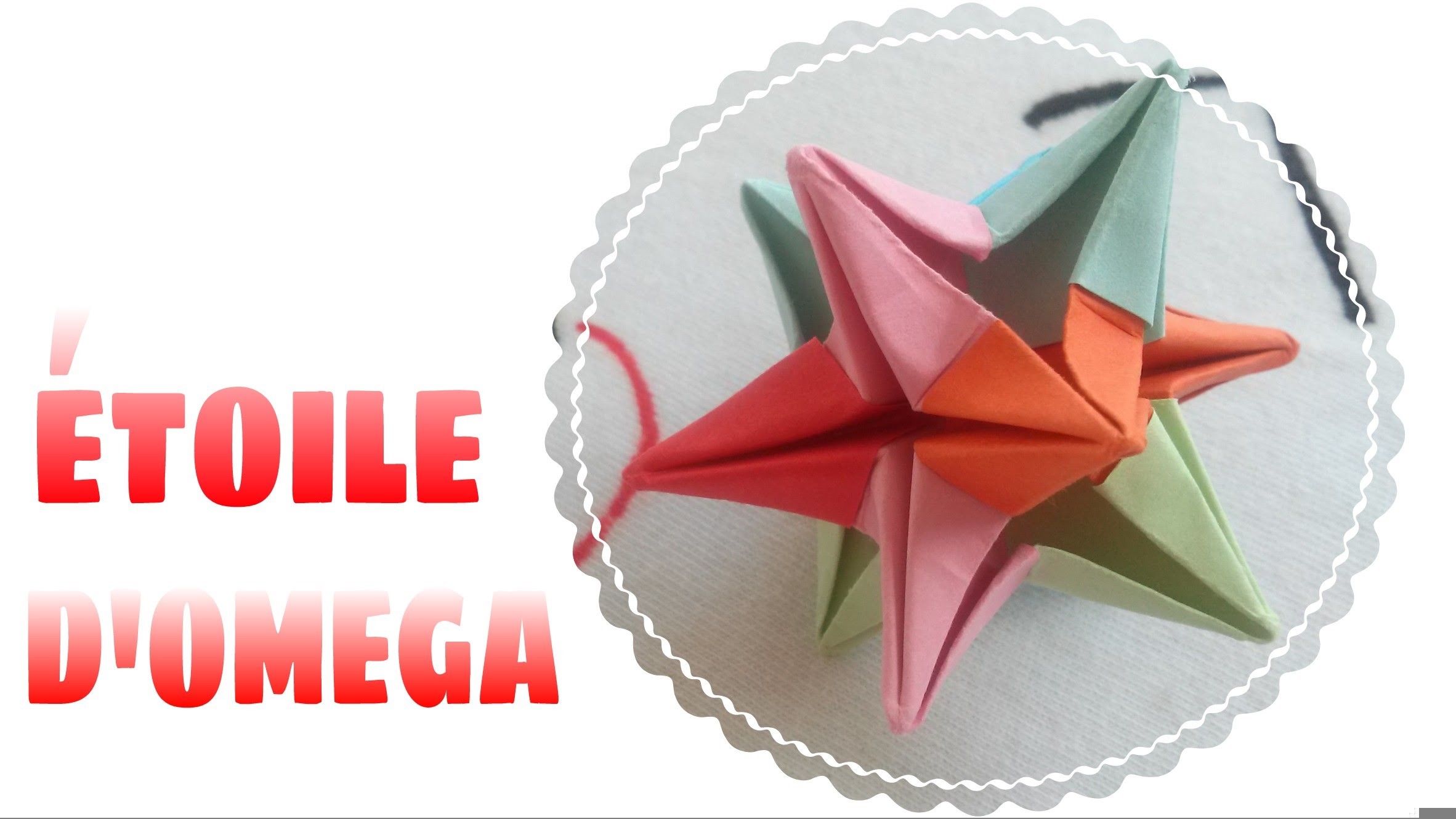 Origami Décoration - Comment faire une ÉTOILE d'omega en Papier