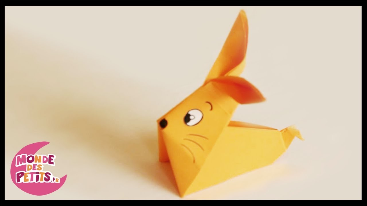Origami: le lapin en papier plié