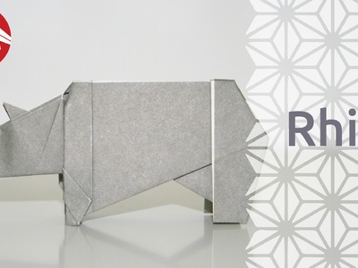 Origami - Rhinoceros - Rhino [Senbazuru]