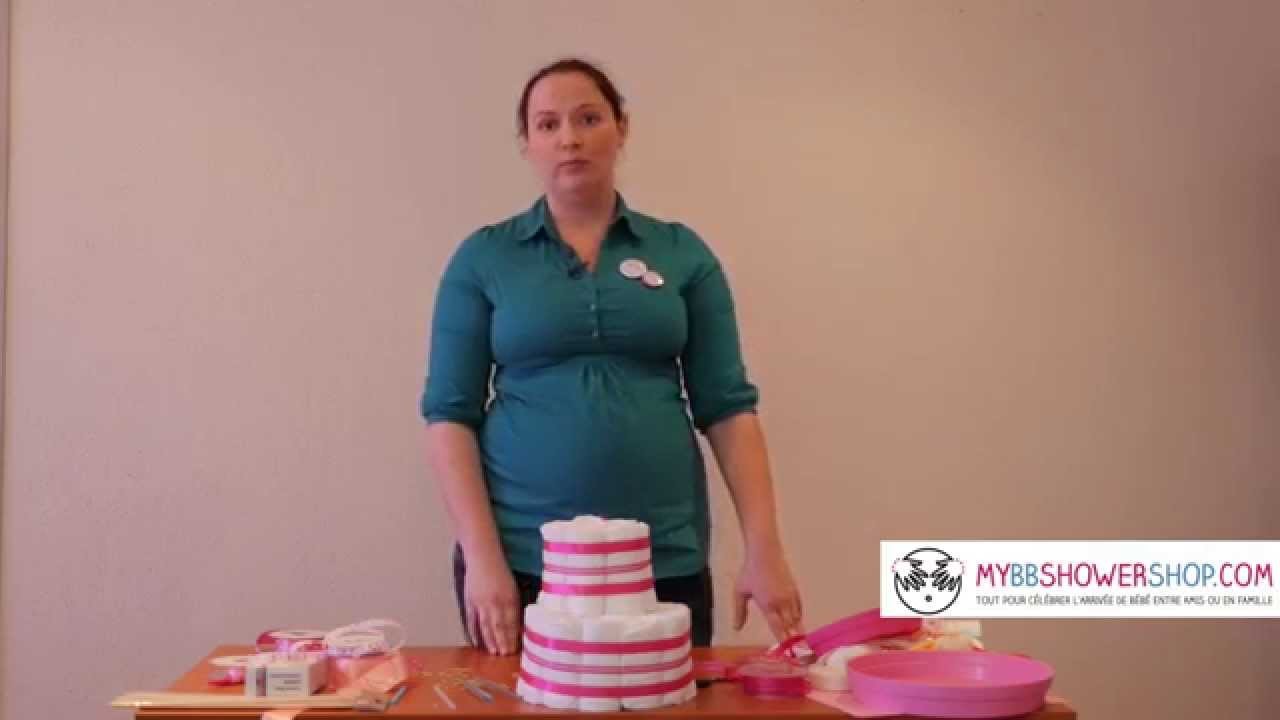 [Tuto] Comment réaliser un gâteau de couches cadeau naissance organisation baby shower DIY