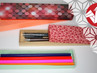 Tuto Origami - Boite a crayons - Masu rectangulaire [Senbazuru]