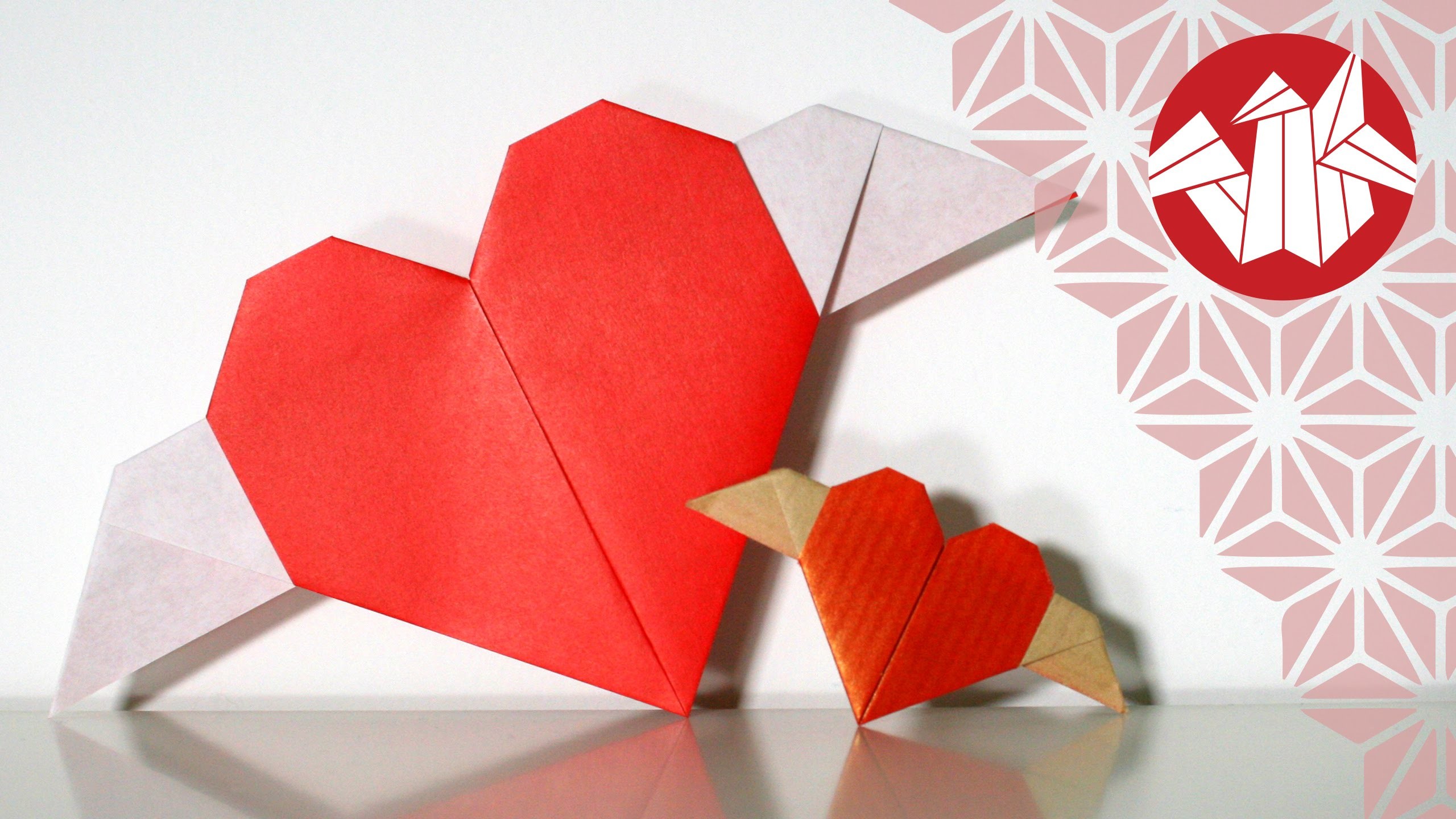 Tuto Origami - Coeur ailé [Senbazuru]