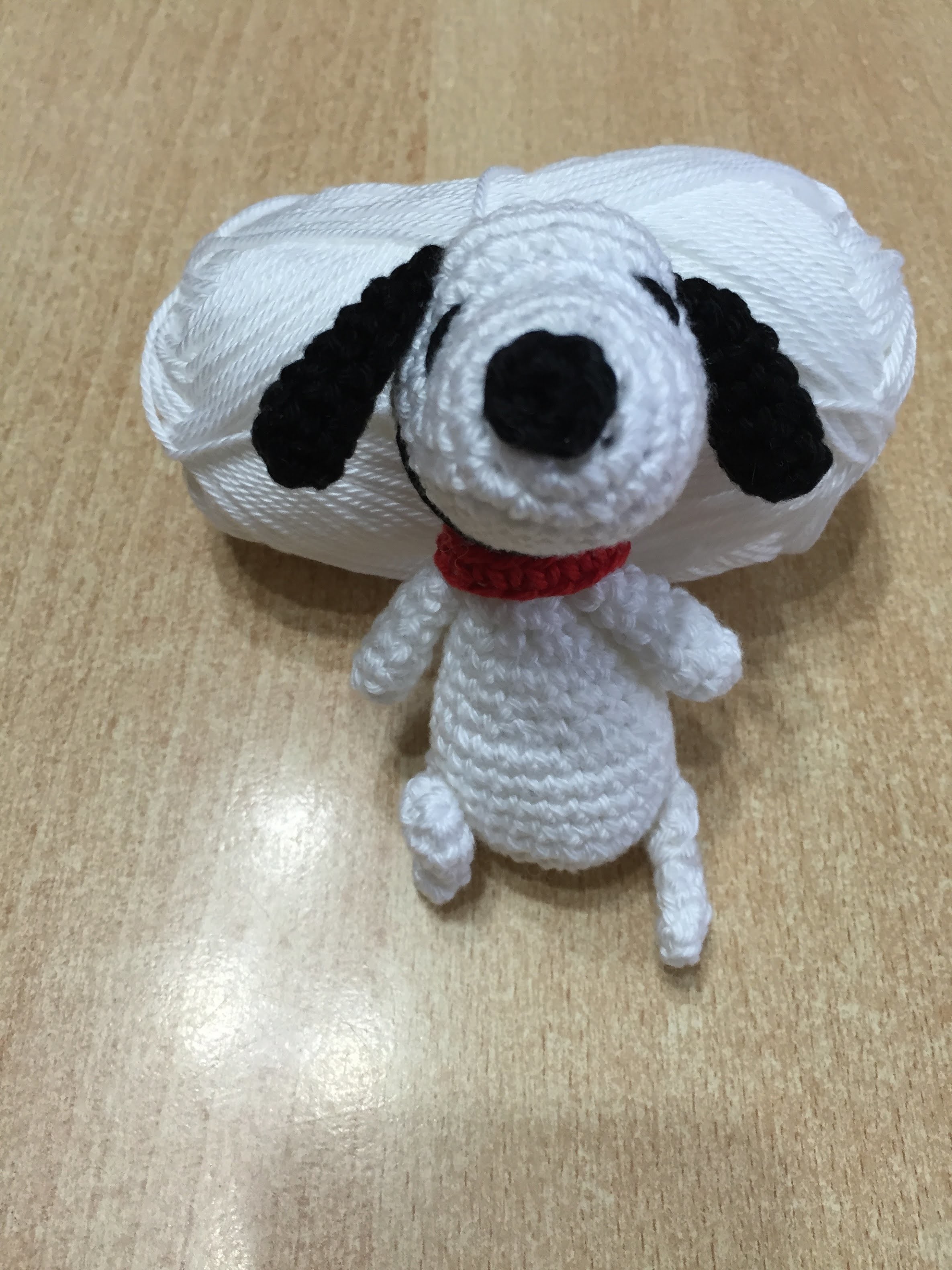 Tuto amigurumi snoopy au crochet spécial gaucher 2.2