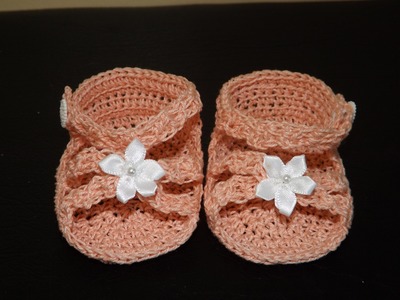 Crochet Sandalias Para Bebe'