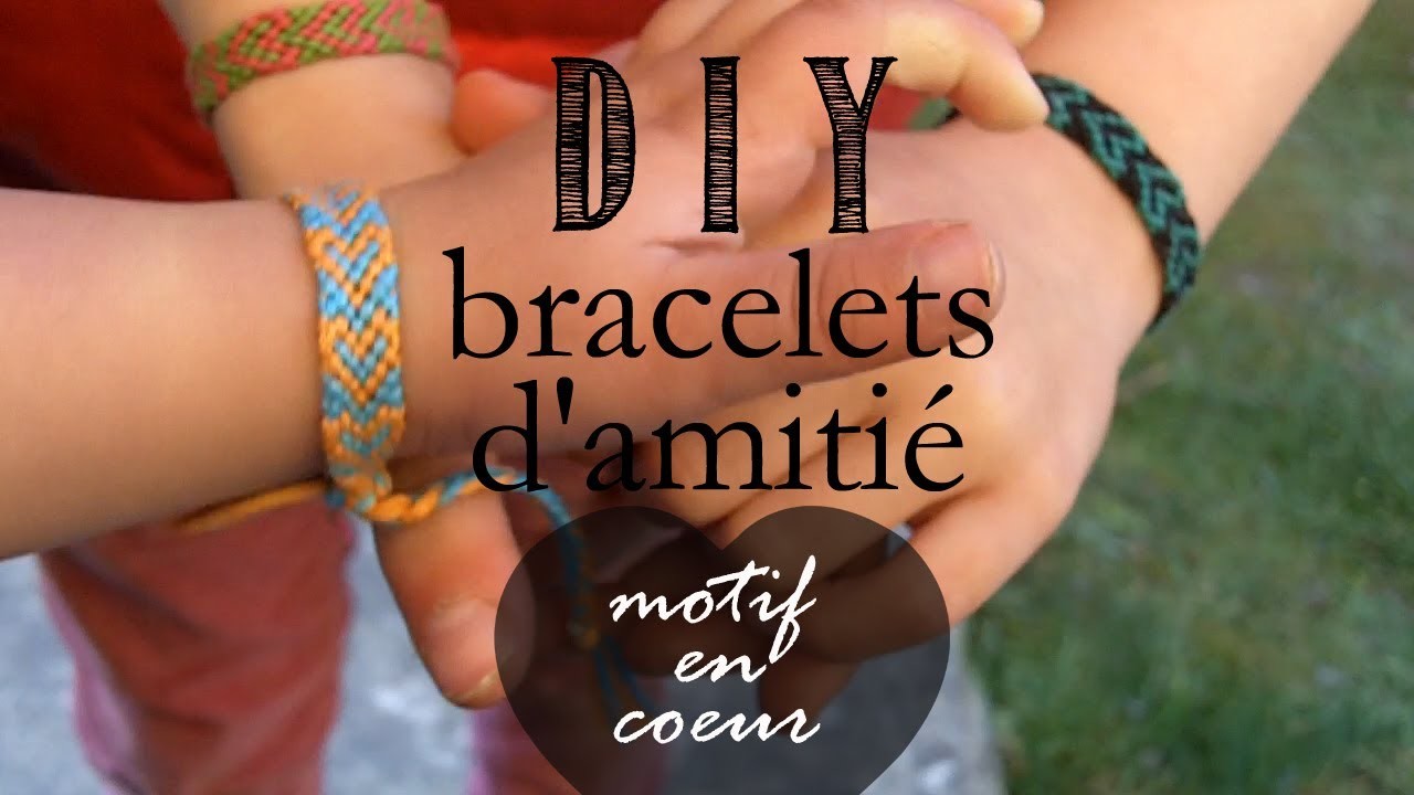DIY Tutorial : Comment Faire les Bracelets d'Amitiés.Bresiliens, Motif en Coeur